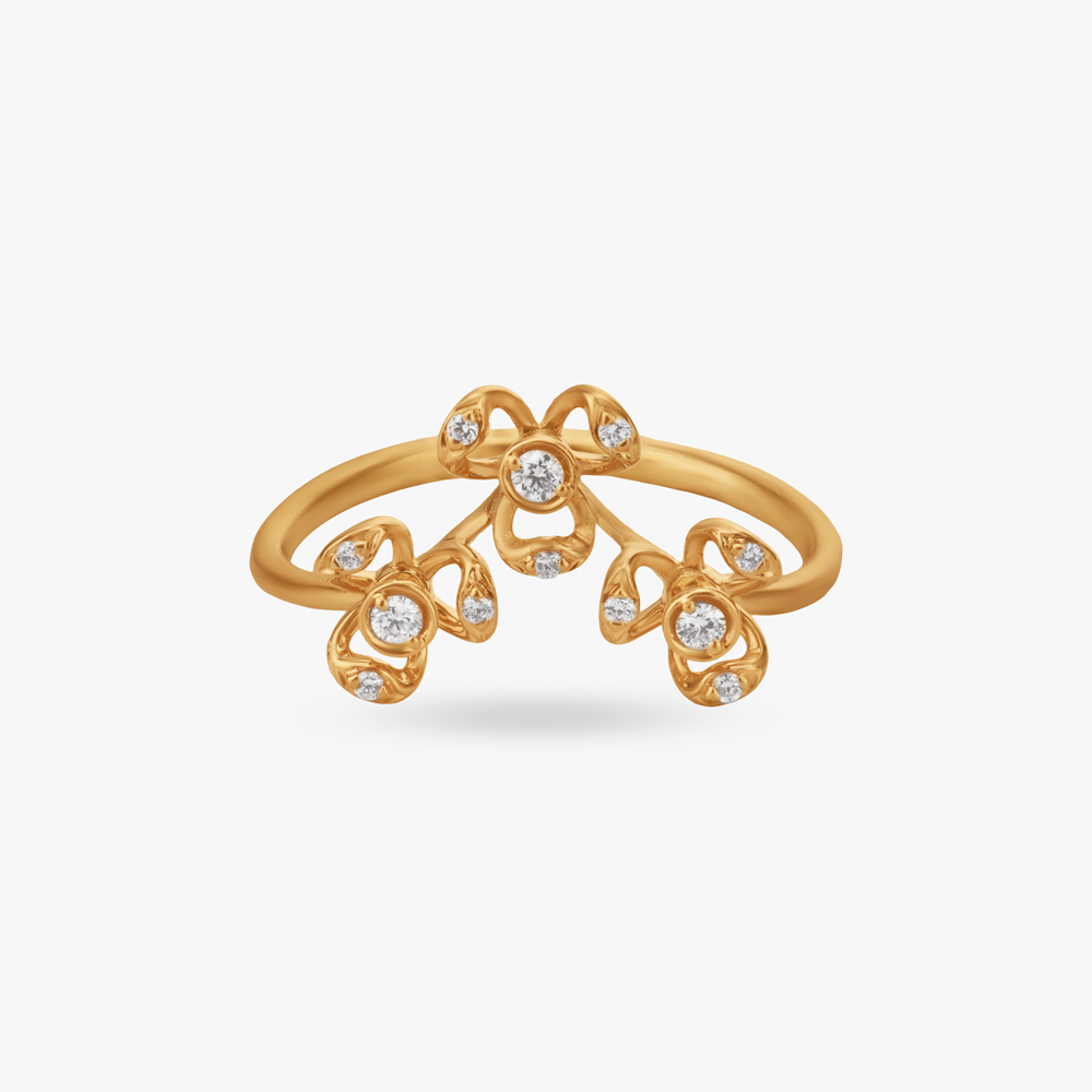 Triple Bloom Diamond Ring,,hi-res image number null