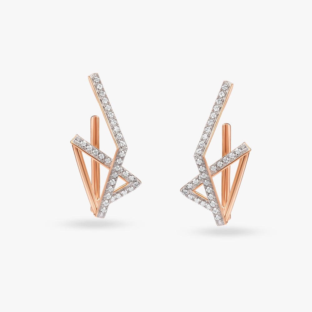 Captivating Contemporary Diamond Stud Earrings,,hi-res image number null
