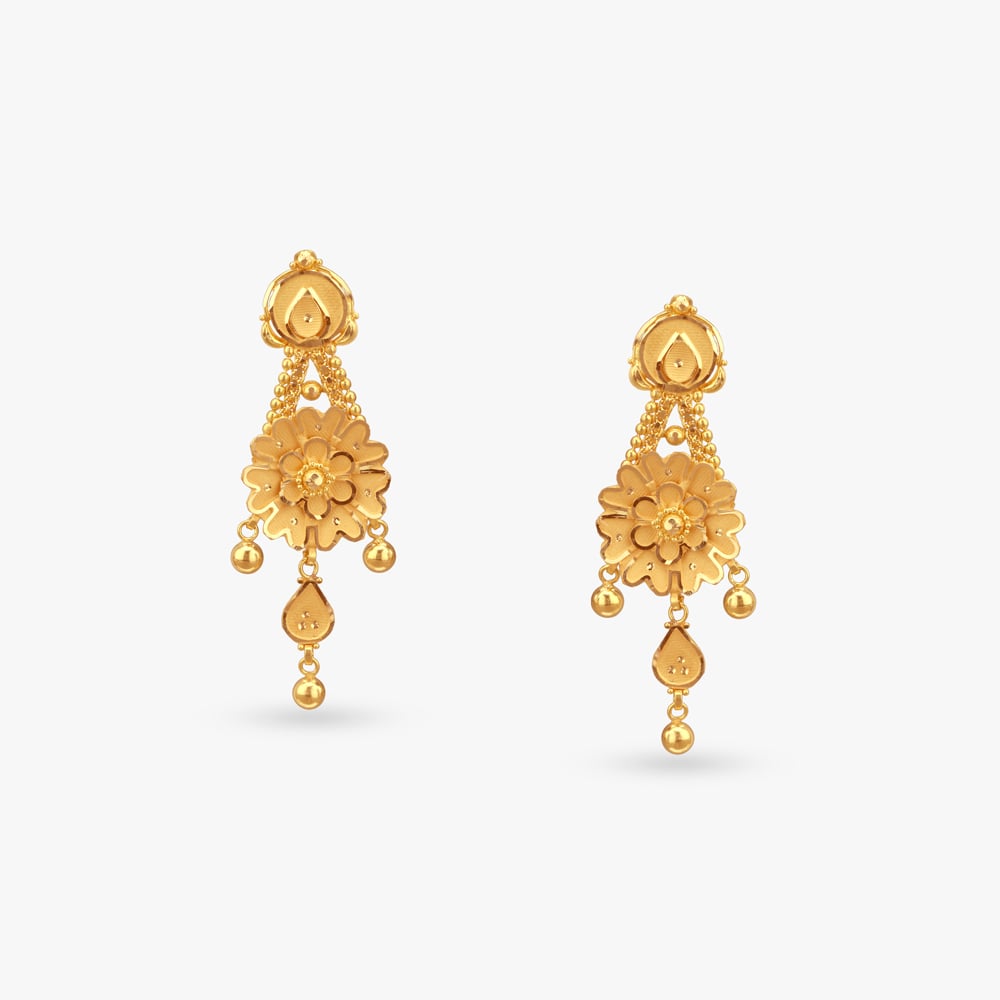 Blossom Crest Gold Necklace Set,,hi-res image number null