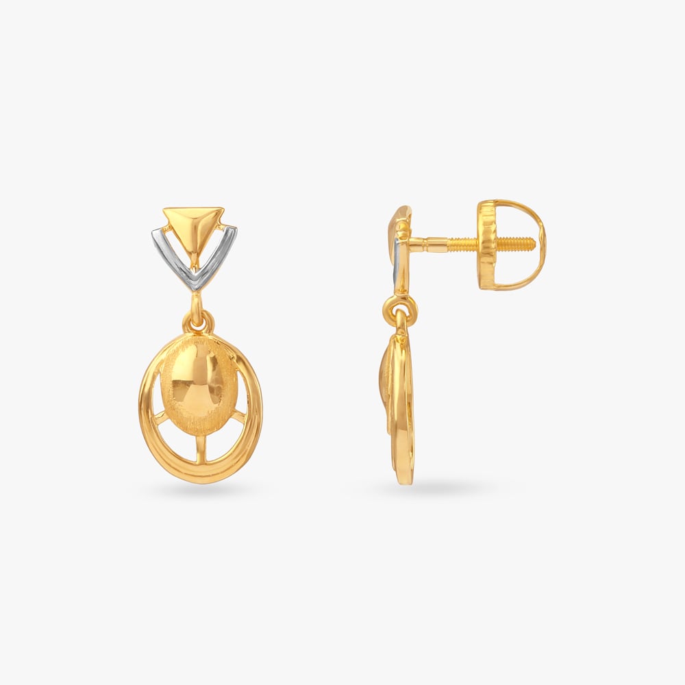 Stellar Aura Gold Drop Earrings,,hi-res image number null