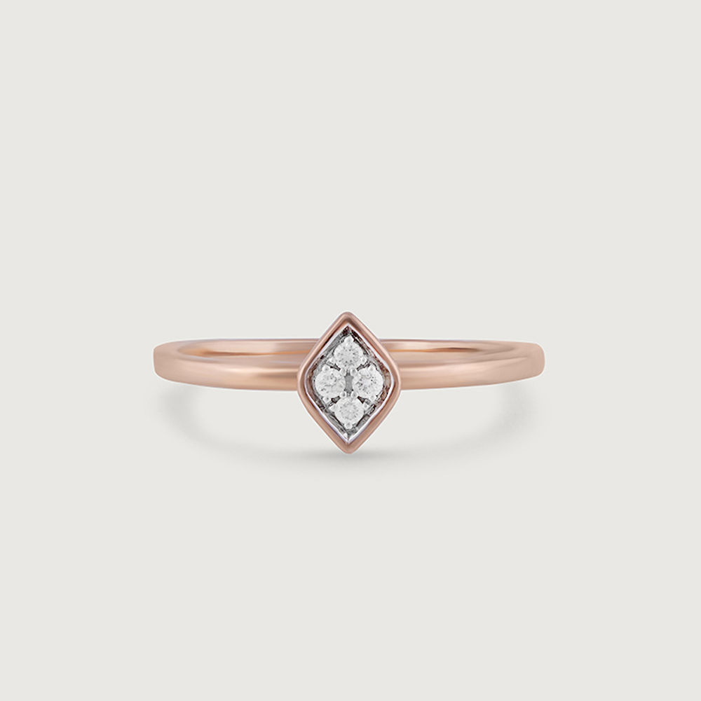 Vintage Glam Gold & Diamond Ring,,hi-res image number null