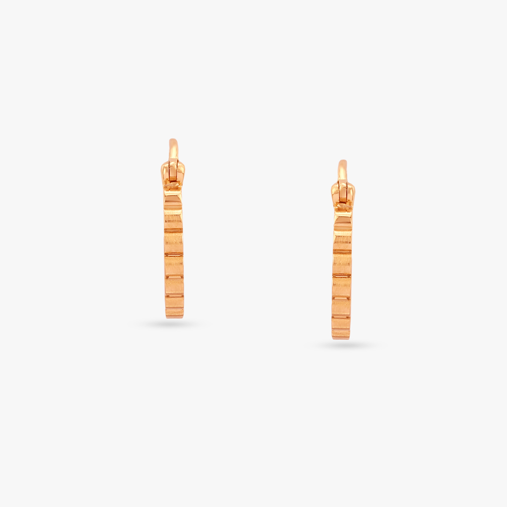 Sculpt Clip Gold Hoop Earrings,,hi-res image number null