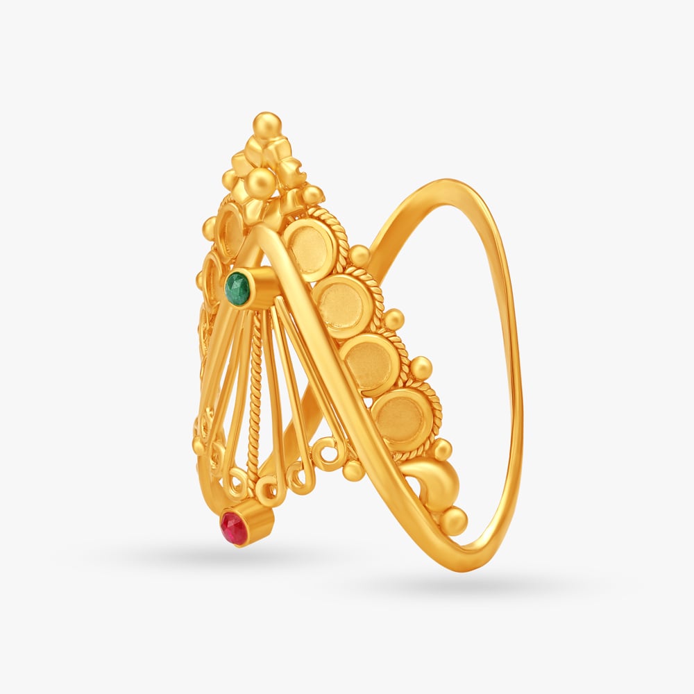 Traditional Vanki Gold Finger Ring,,hi-res image number null