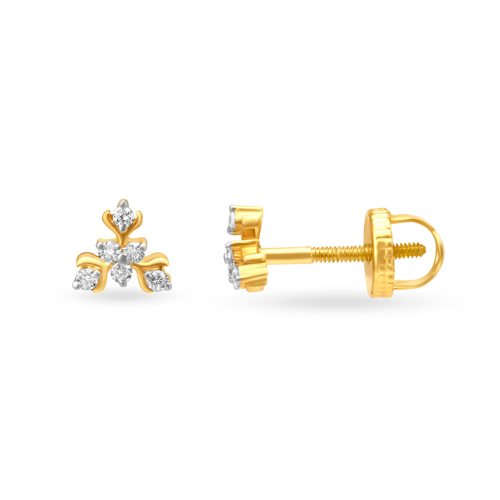 Dainty Petite Gold Stud Earrings,,hi-res image number null