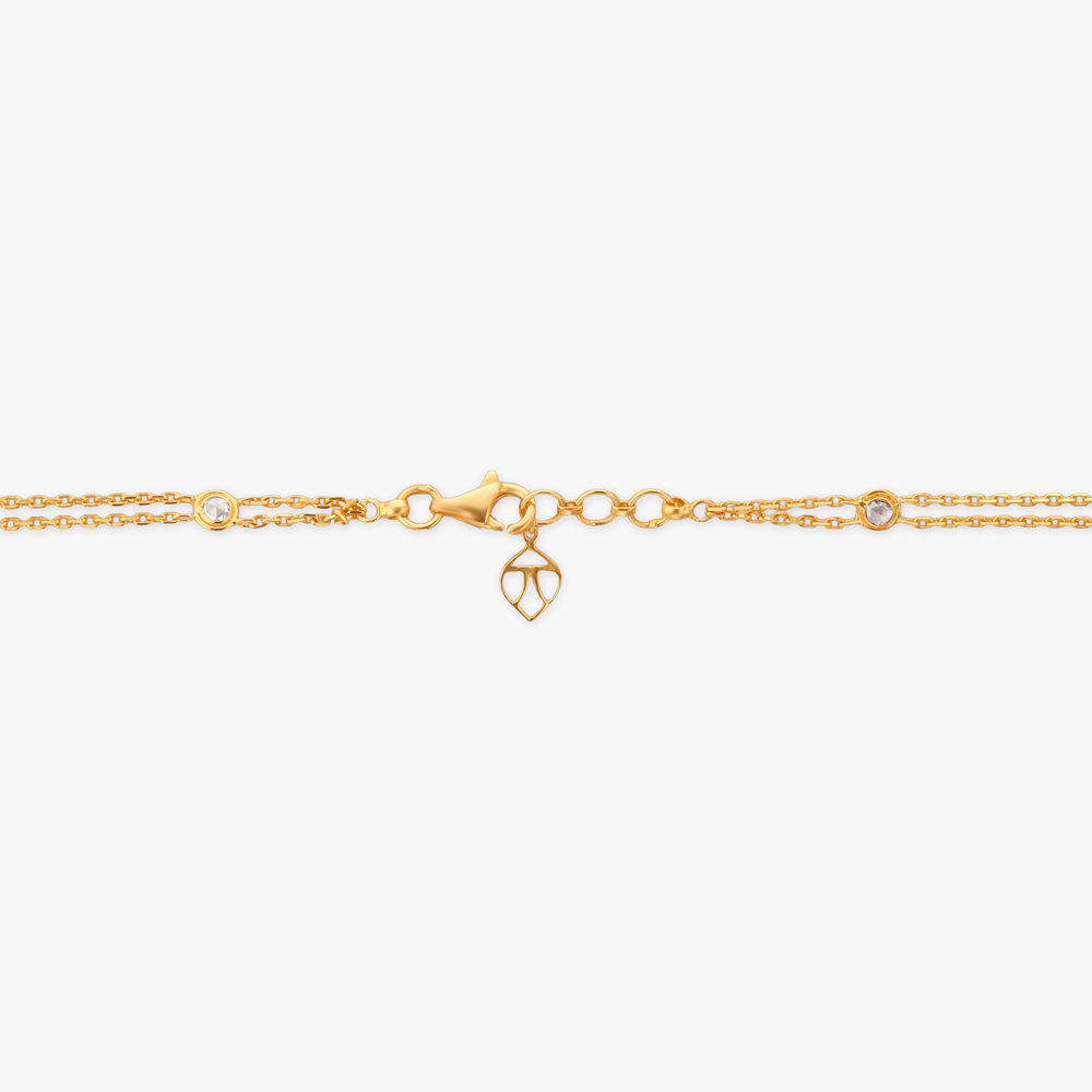 Cosmic Rhythm Gold Pendant with Chain and Earrings Set,,hi-res image number null