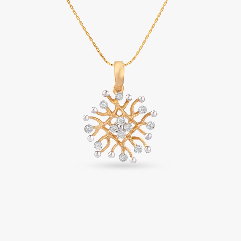 

Radiant Bloom Diamond Pendant