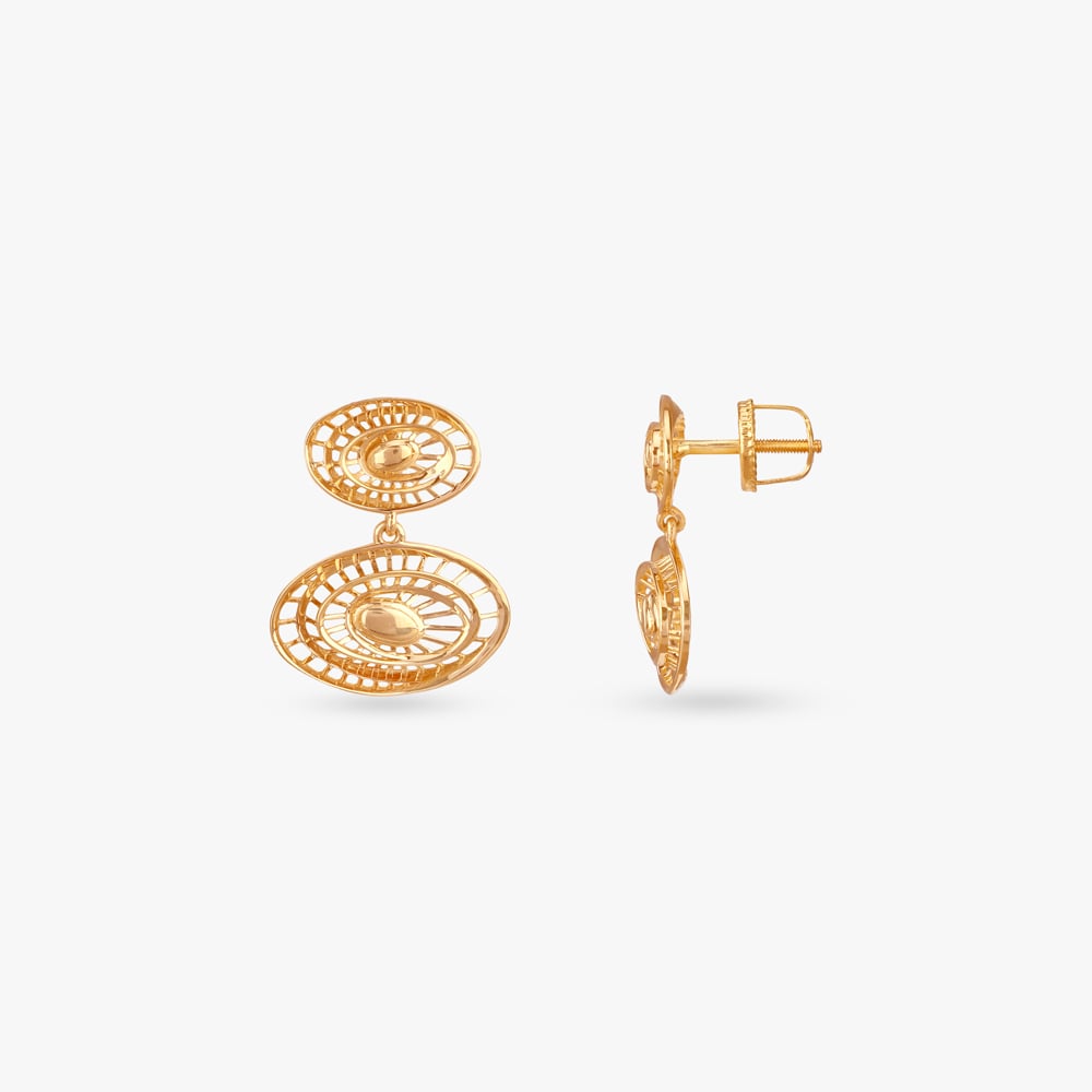 Gold Pendant and Earrings Set,,hi-res image number null