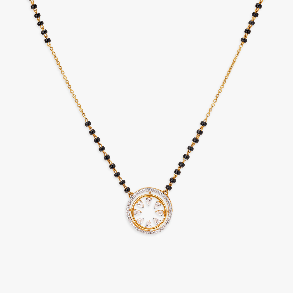 Dainty Circlet Diamond Mangalsutra,,hi-res image number null