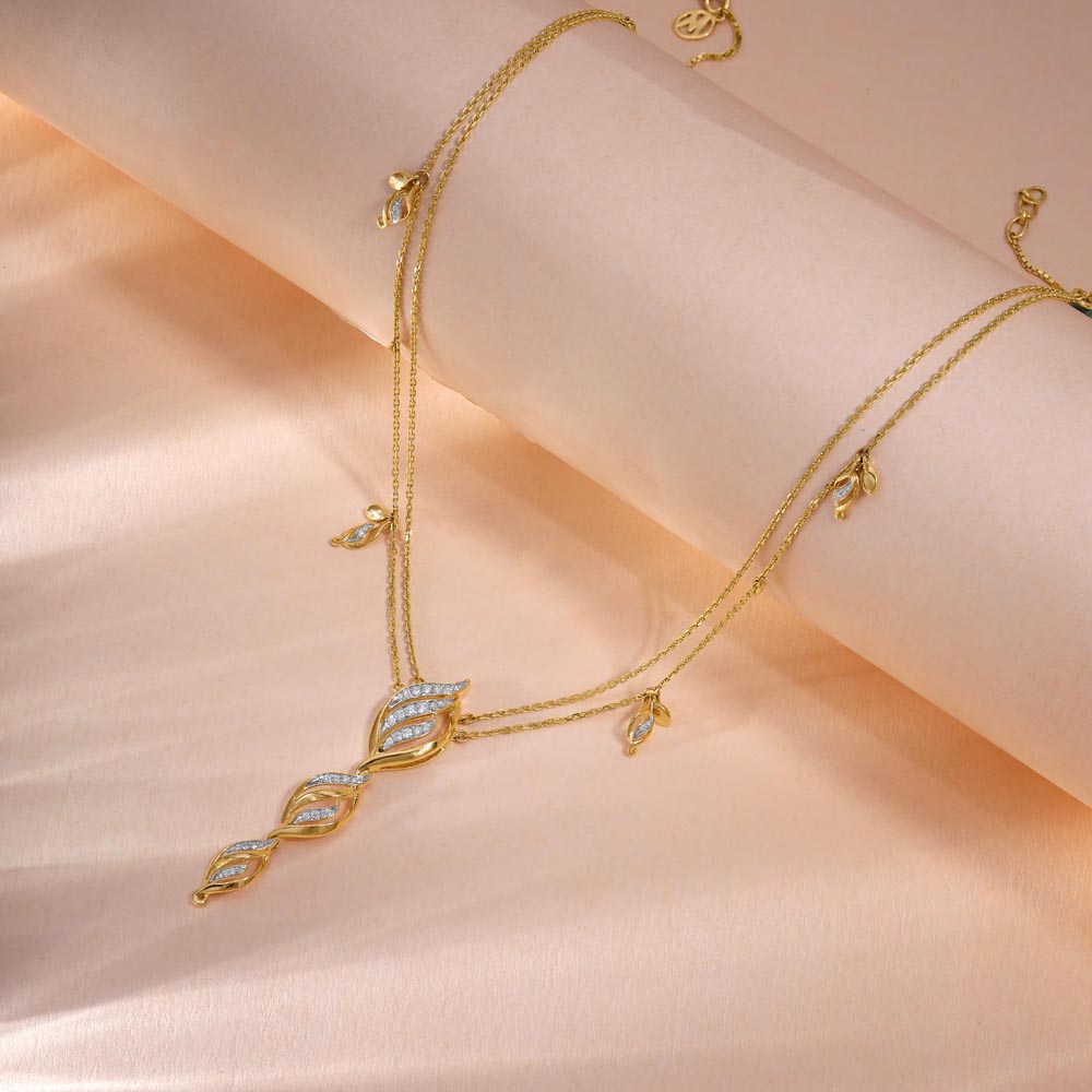 Twirling Grace Diamond Necklace,,hi-res image number null