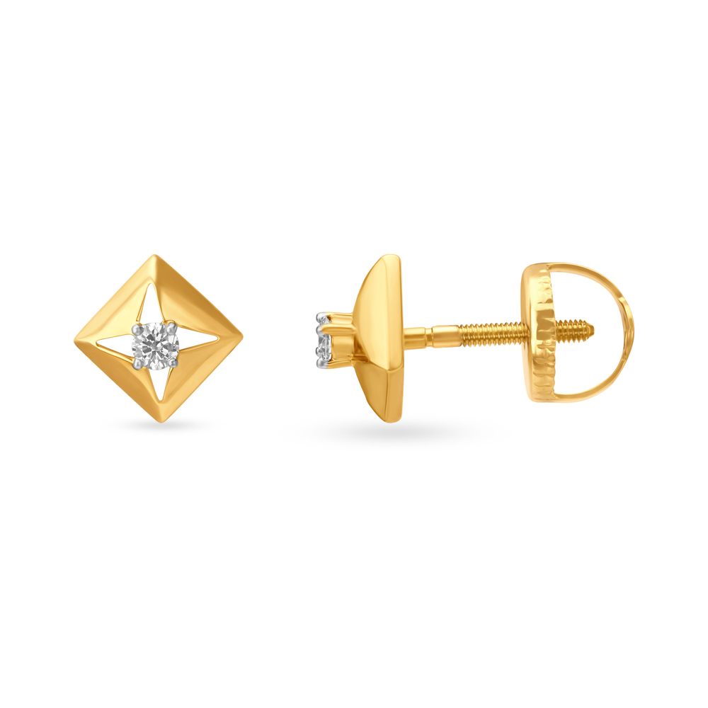 Simple Classy Diamond Stud Earrings,,hi-res image number null