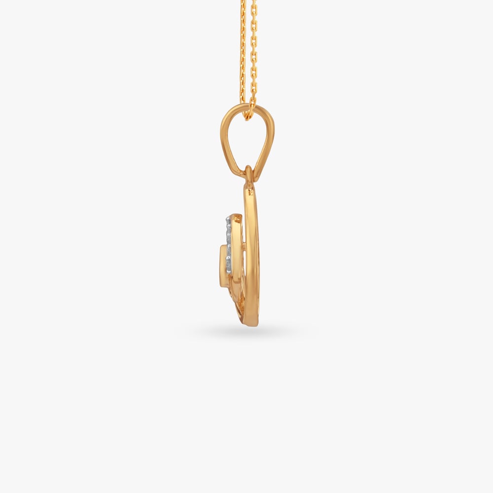 Layered Teardrop Diamond Pendant,,hi-res image number null