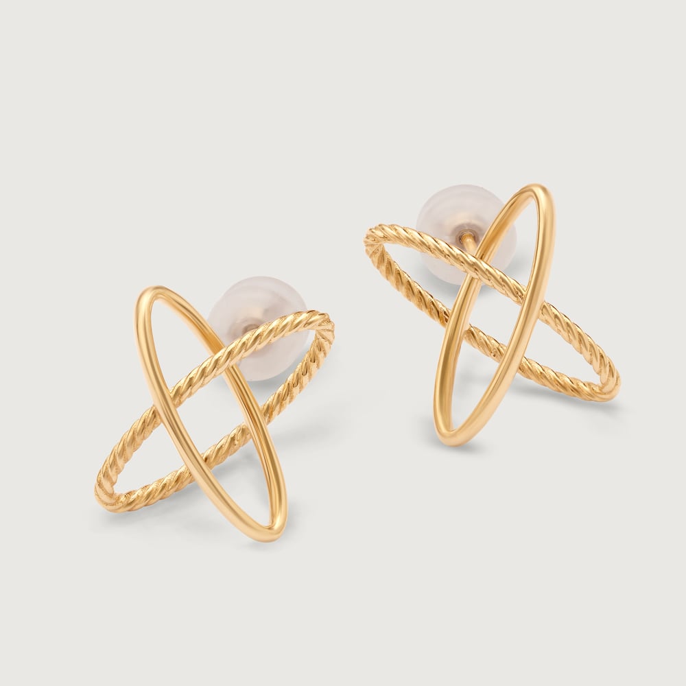 A Graceful Ode To The Cosmos 18KT Stud Earrings,,hi-res image number null