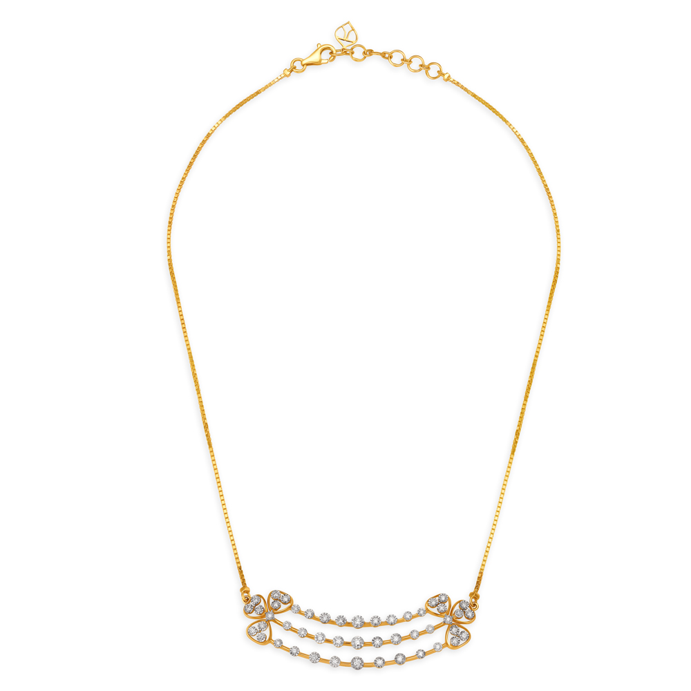 Three Layered Diamond Necklace,,hi-res image number null
