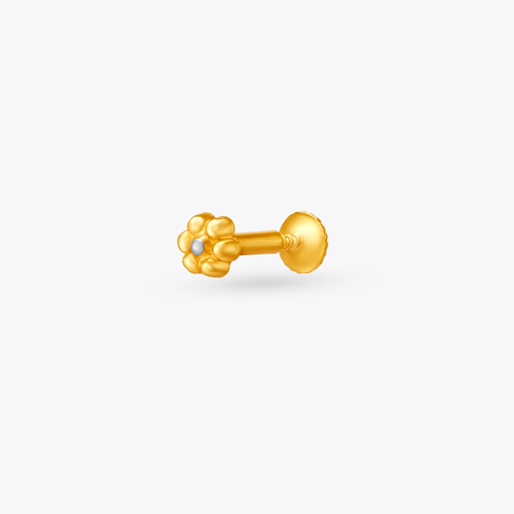 Dainty Gold Nose Pin for All Indian Brides,,hi-res image number null