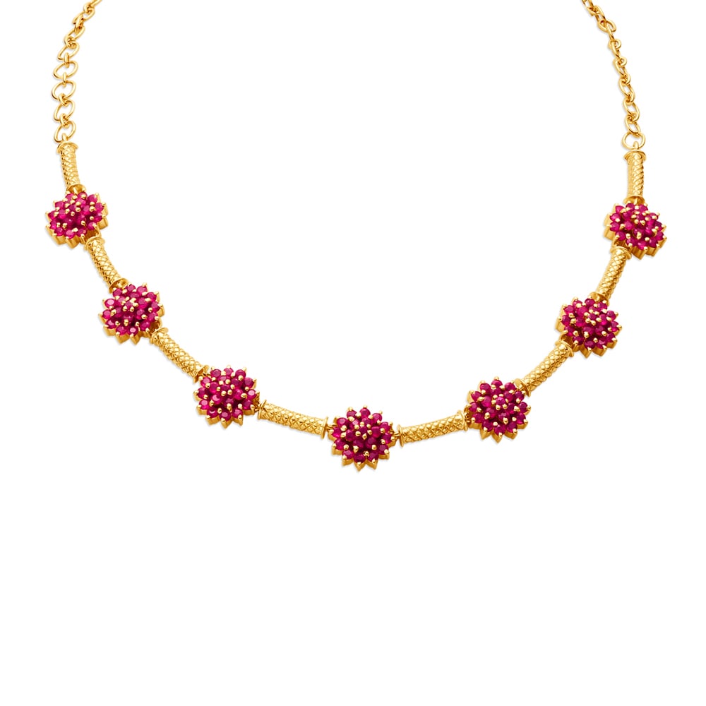 Aanya Ruby Necklace,,hi-res image number null