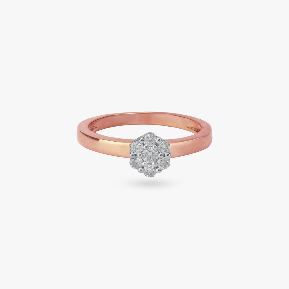 Minimalist Bloom Diamond Ring,,hi-res image number null