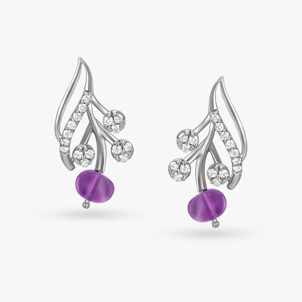 Lively Lavender Stud Earrings,,hi-res image number null