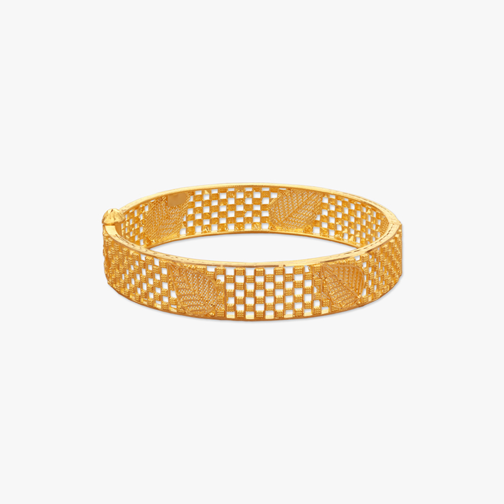 Jaalidar Kantha Choor Gold Bangles,,hi-res image number null