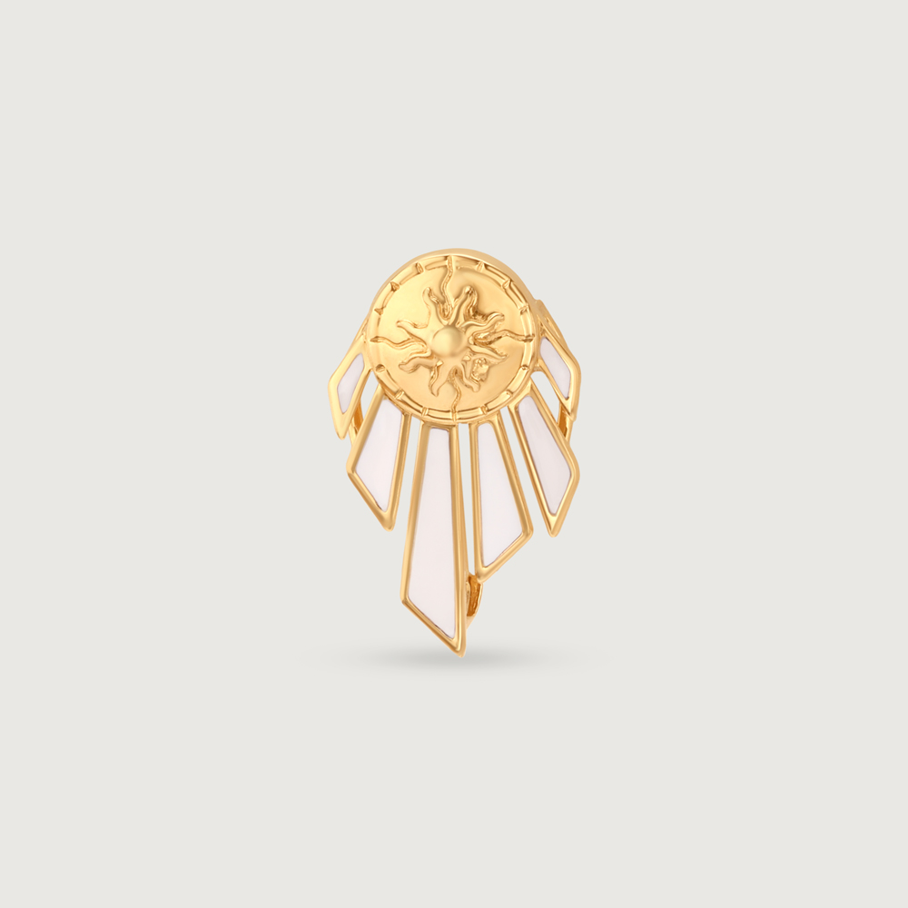 Luminous Enamel Gold Brooch Pendant,,hi-res image number null