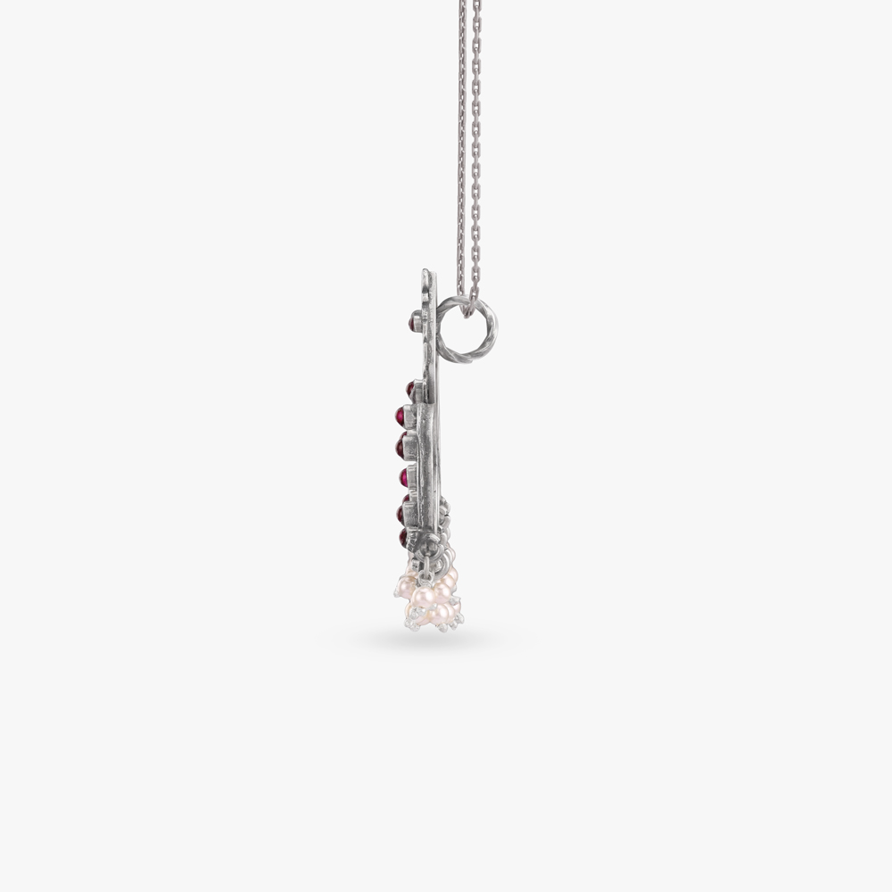 Sacred Bloom Silver Pendant,,hi-res image number null