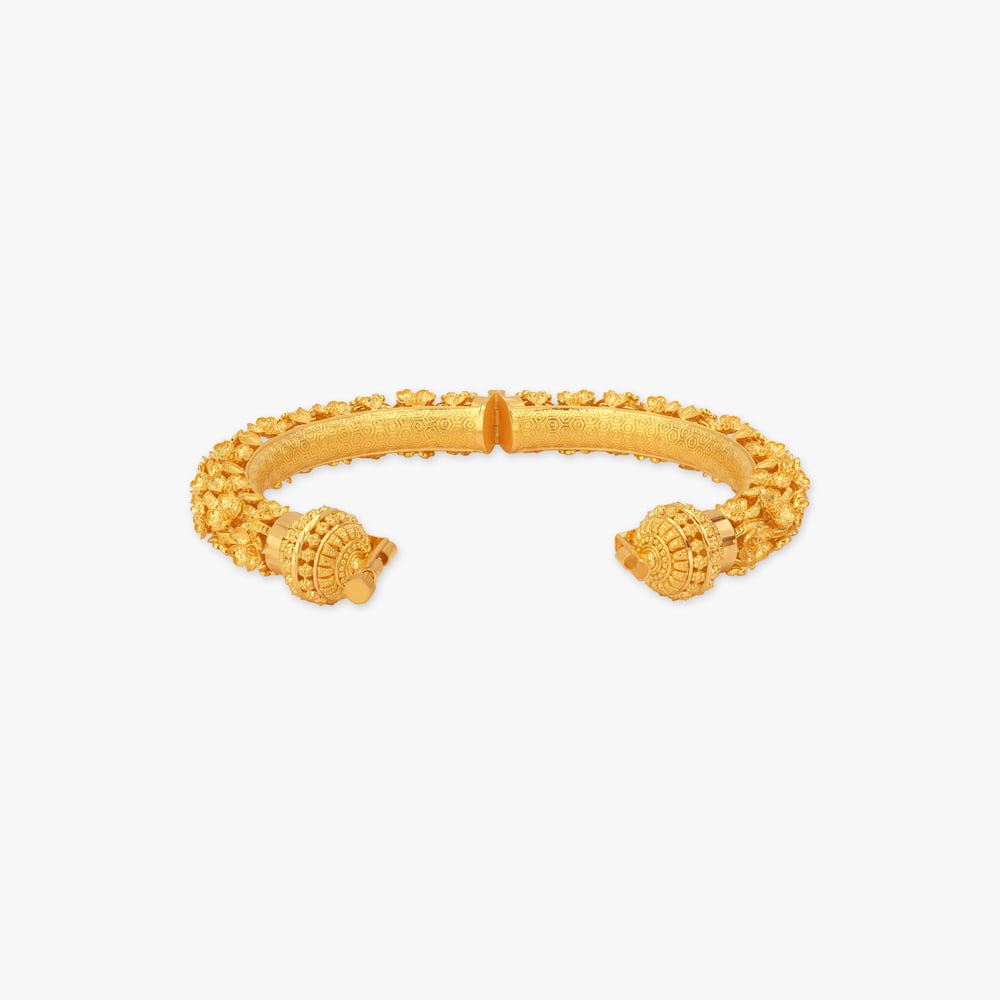 Buti Grandeur Solid Bala Gold Bangles,,hi-res image number null