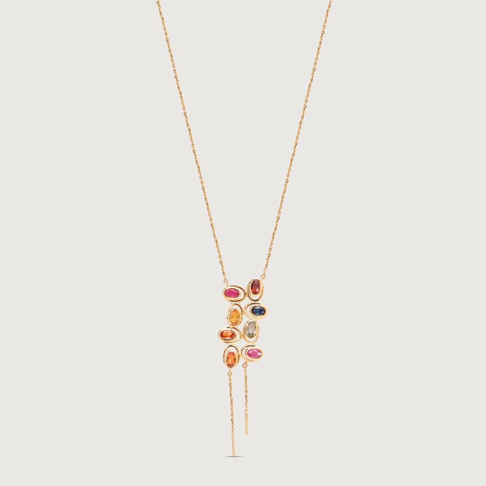 Glow Drop Sapphire Necklace,,hi-res image number null