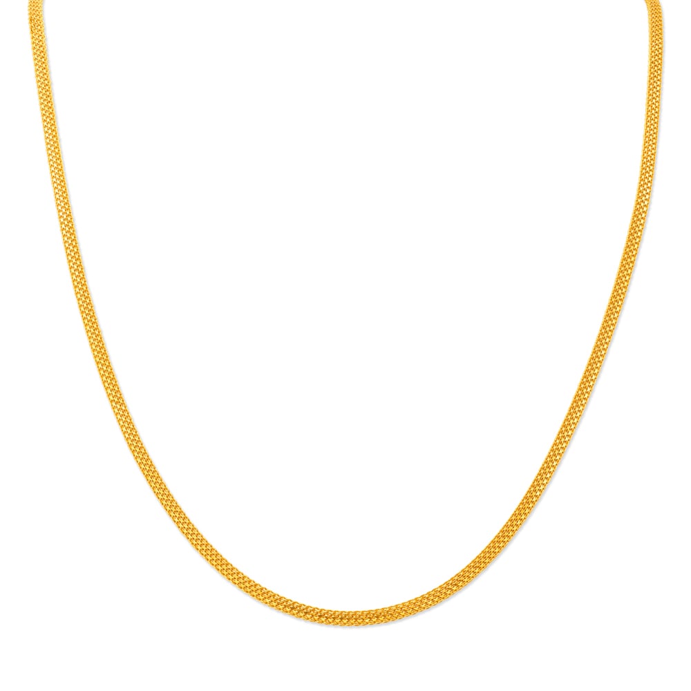 

Subtle Flat Cable Gold Chain for Men