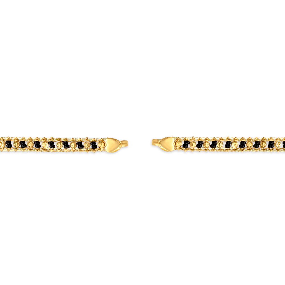 Striking 22 Karat Yellow Gold Beaded Mangalsutra,,hi-res image number null