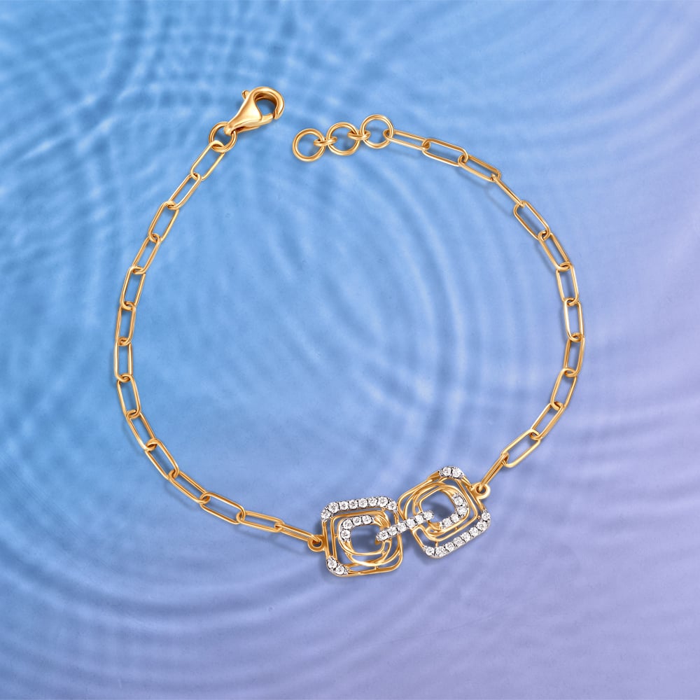 Connection Quirk Diamond Bracelet