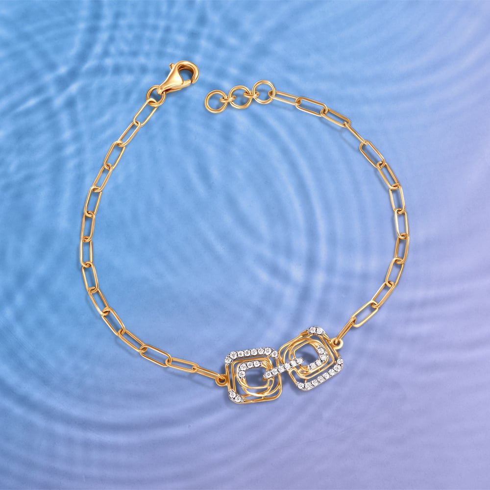 Buy BRACELETS | BRACELET IN AMERICAN DIAMOND JEWELLERY STYLE | DESIGN -  13019 | SMILES N SPARKLES