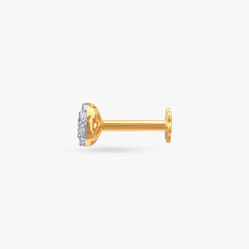 Classic Cluster Diamond Nose Pin,,hi-res image number null