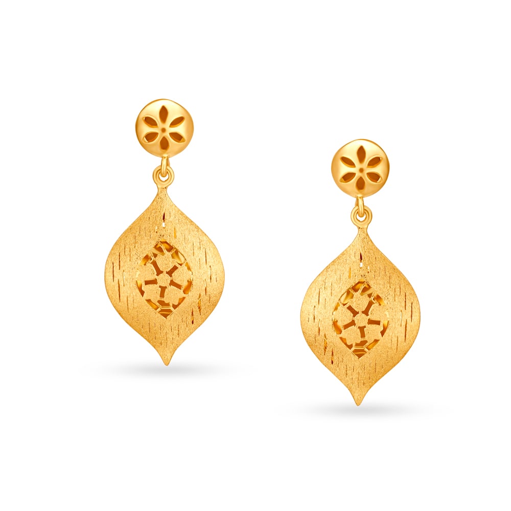 Contemporary Gold Drop Earrings,,hi-res image number null