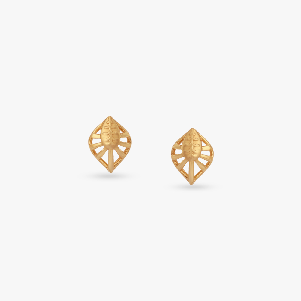Sunlit Leaf Gold Pendant and Earrings set,,hi-res image number null
