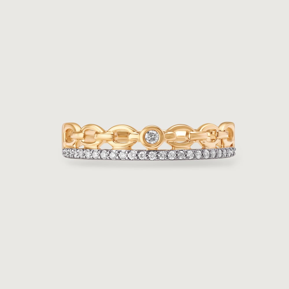 Crown Jewel 14KT Gold & Diamond Ring,,hi-res image number null