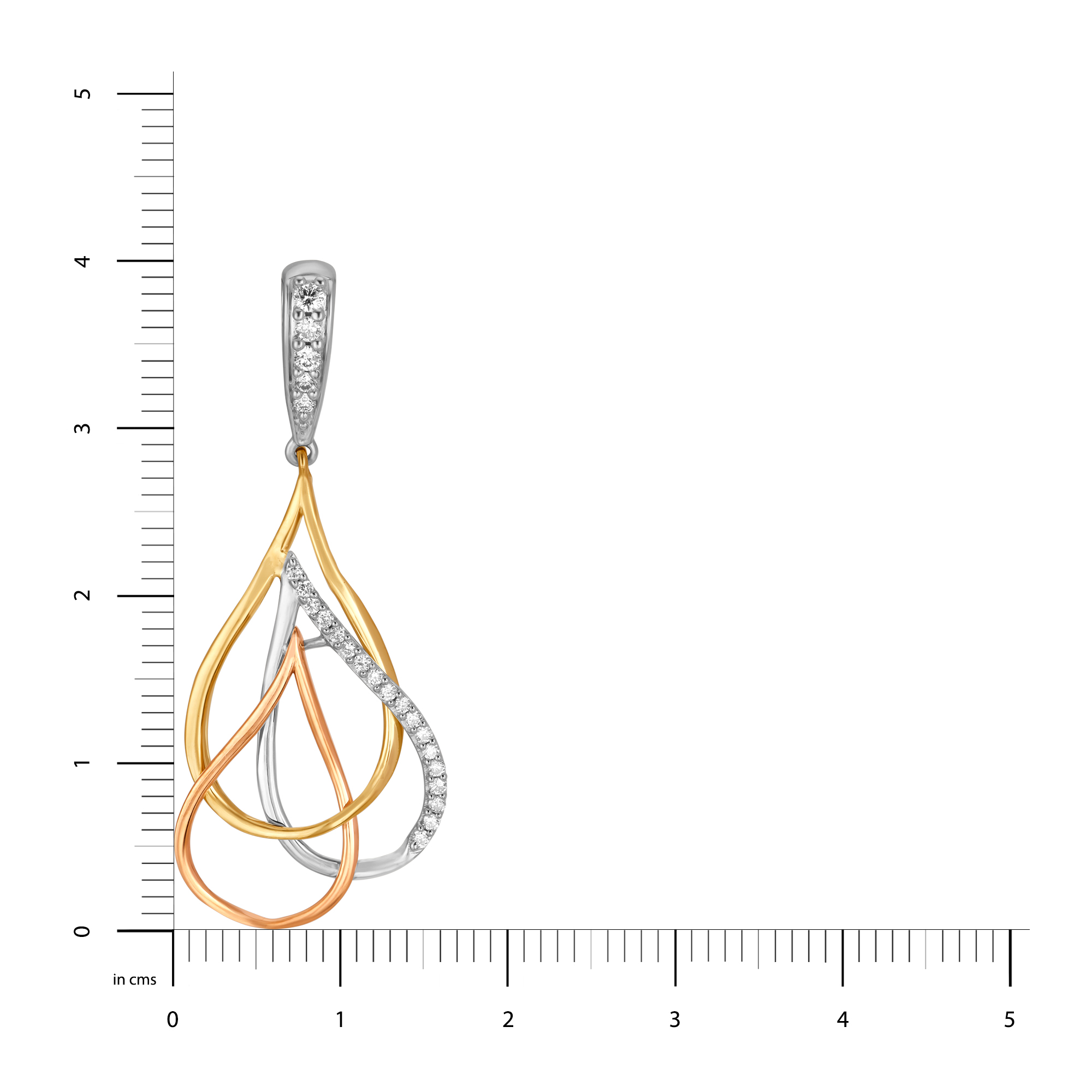 14kt Yellow Gold Diamond Drop Earrings with Teardrop Design,,hi-res image number null