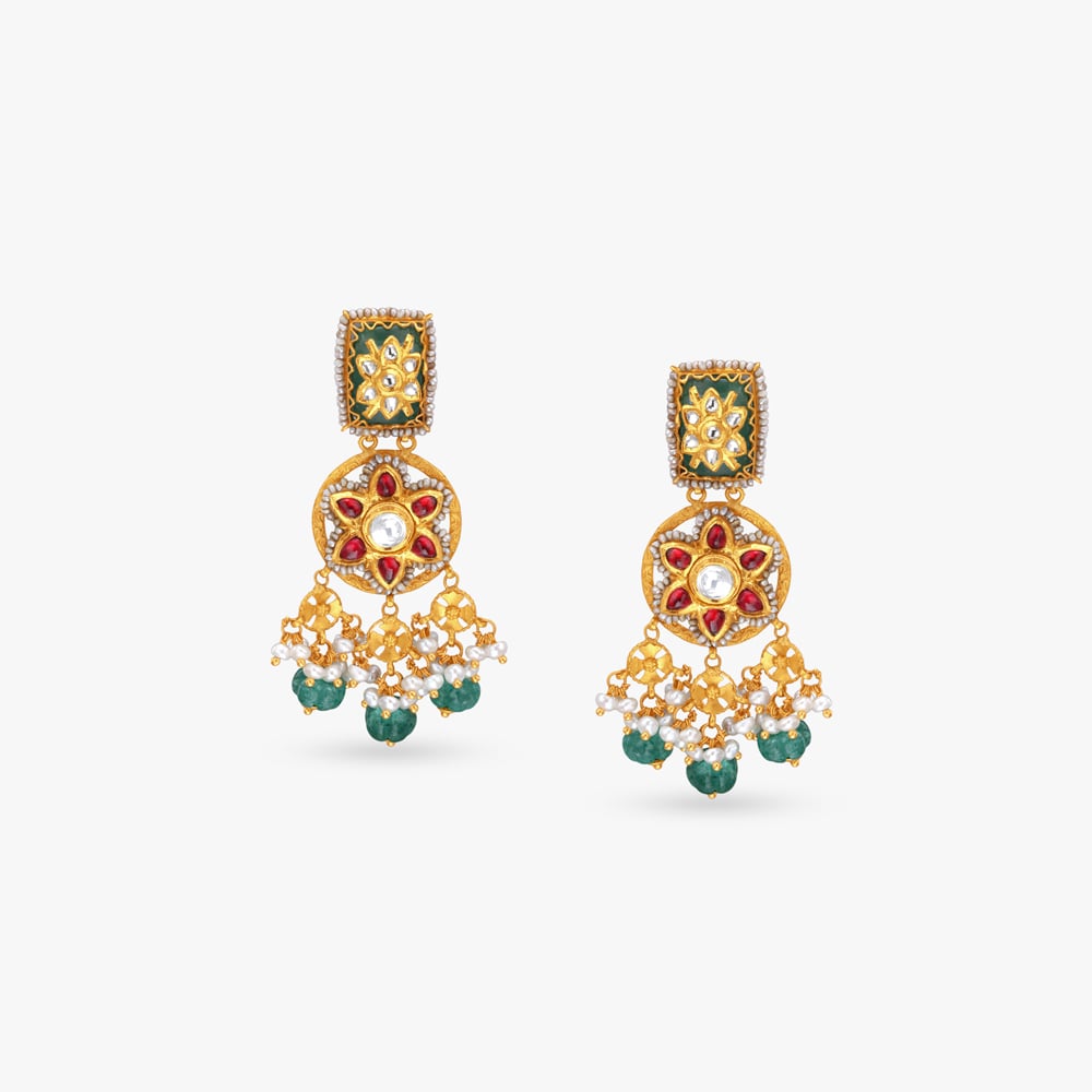 Vintage Blossom Gold Necklace set,,hi-res image number null