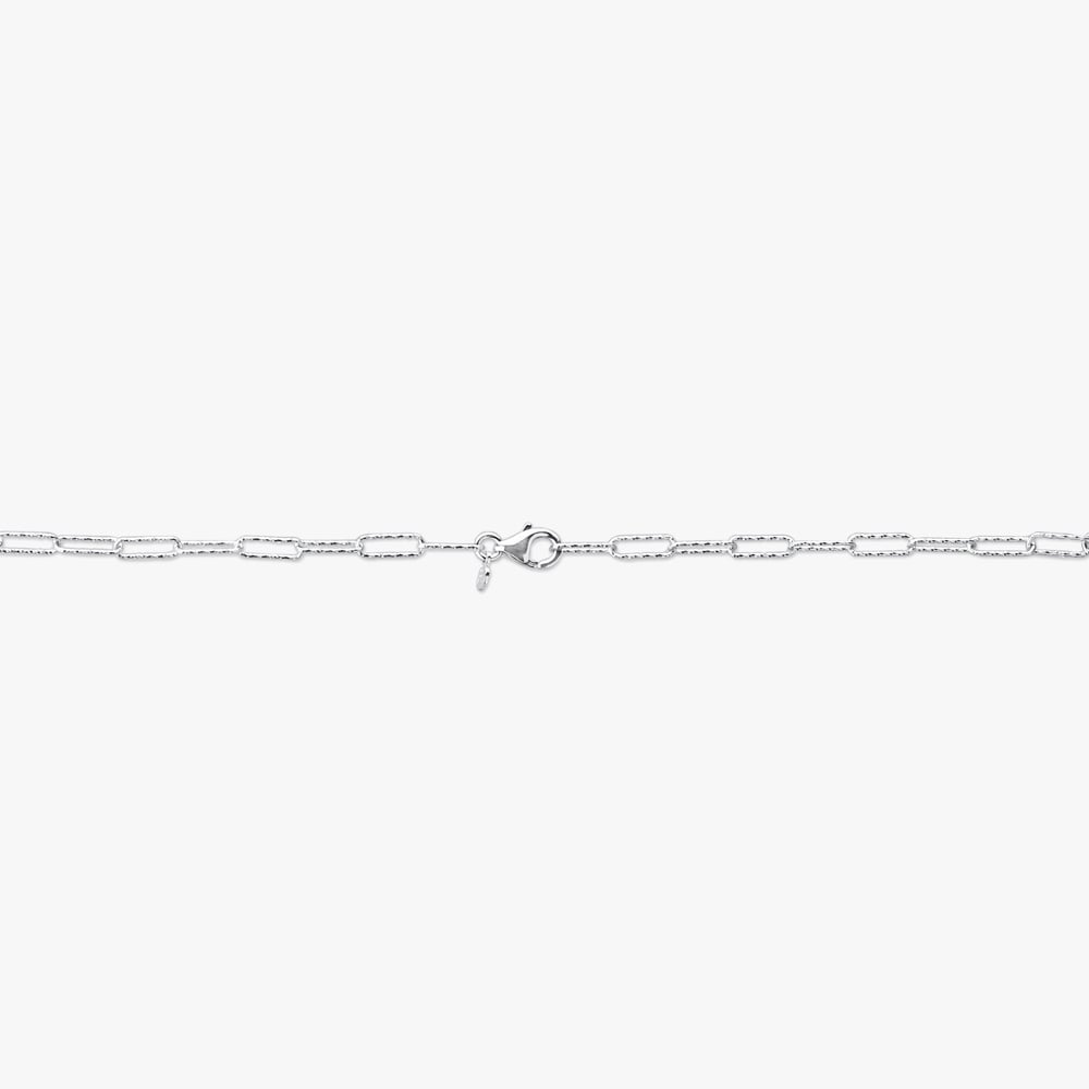 Sleek Paperclip Silver Chain,,hi-res image number null