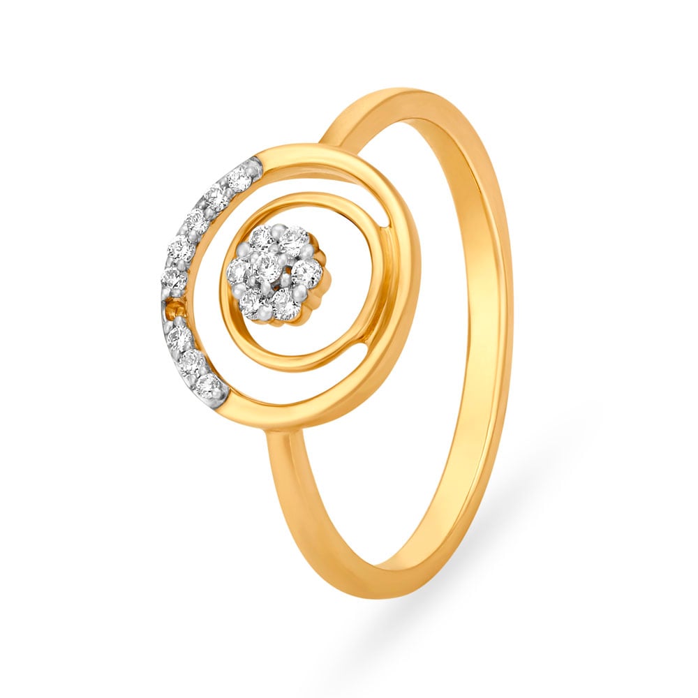 Charming 18 Karat Gold Concentric Ring,,hi-res image number null