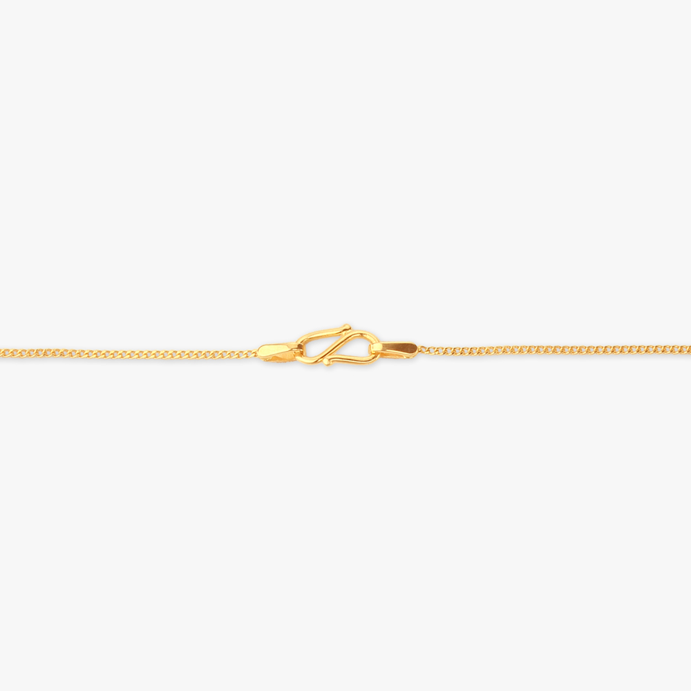 Shell Bloom Gold Pendant with Chain and Earrings Set for Kids,,hi-res image number null