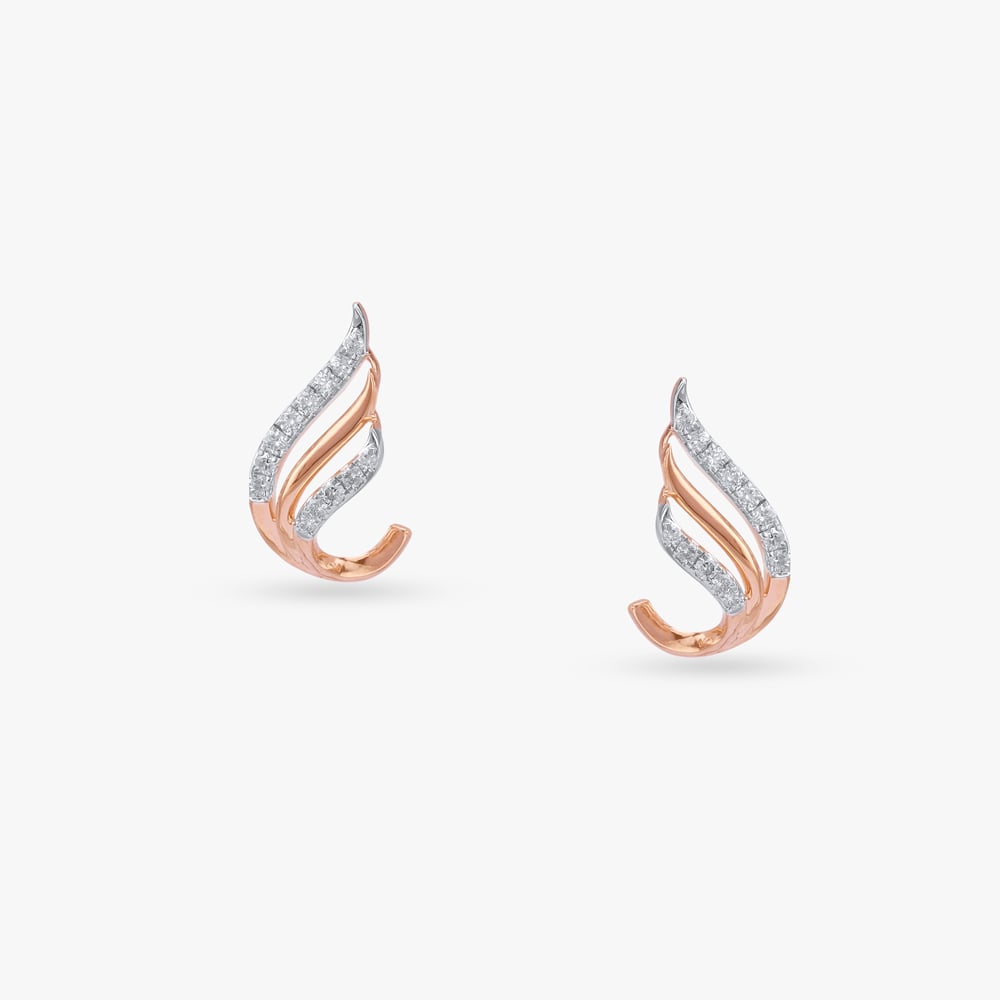 Aurora Ember Diamond Stud Earrings,,hi-res image number null