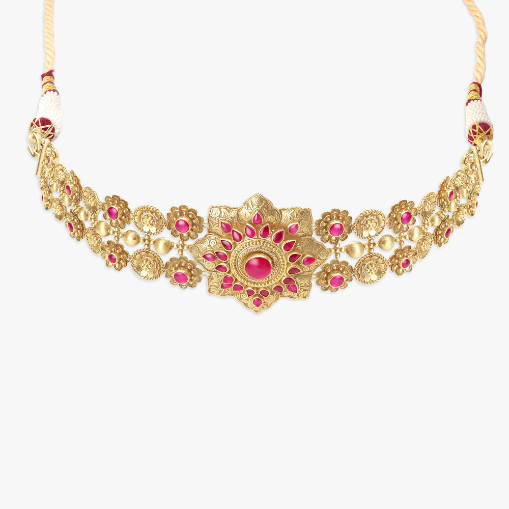 Opulent Gold Necklace Set,,hi-res image number null