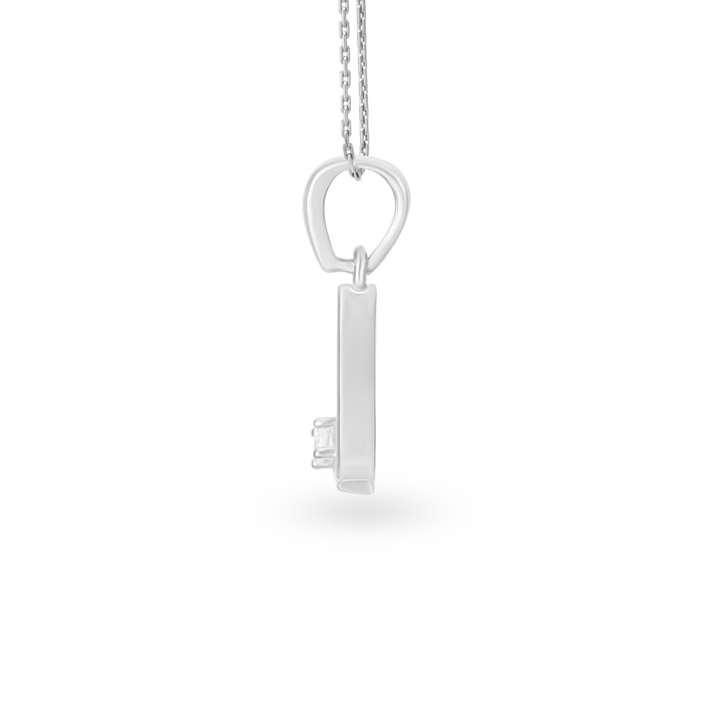 Solitaire A Silver Pendant,,hi-res image number null