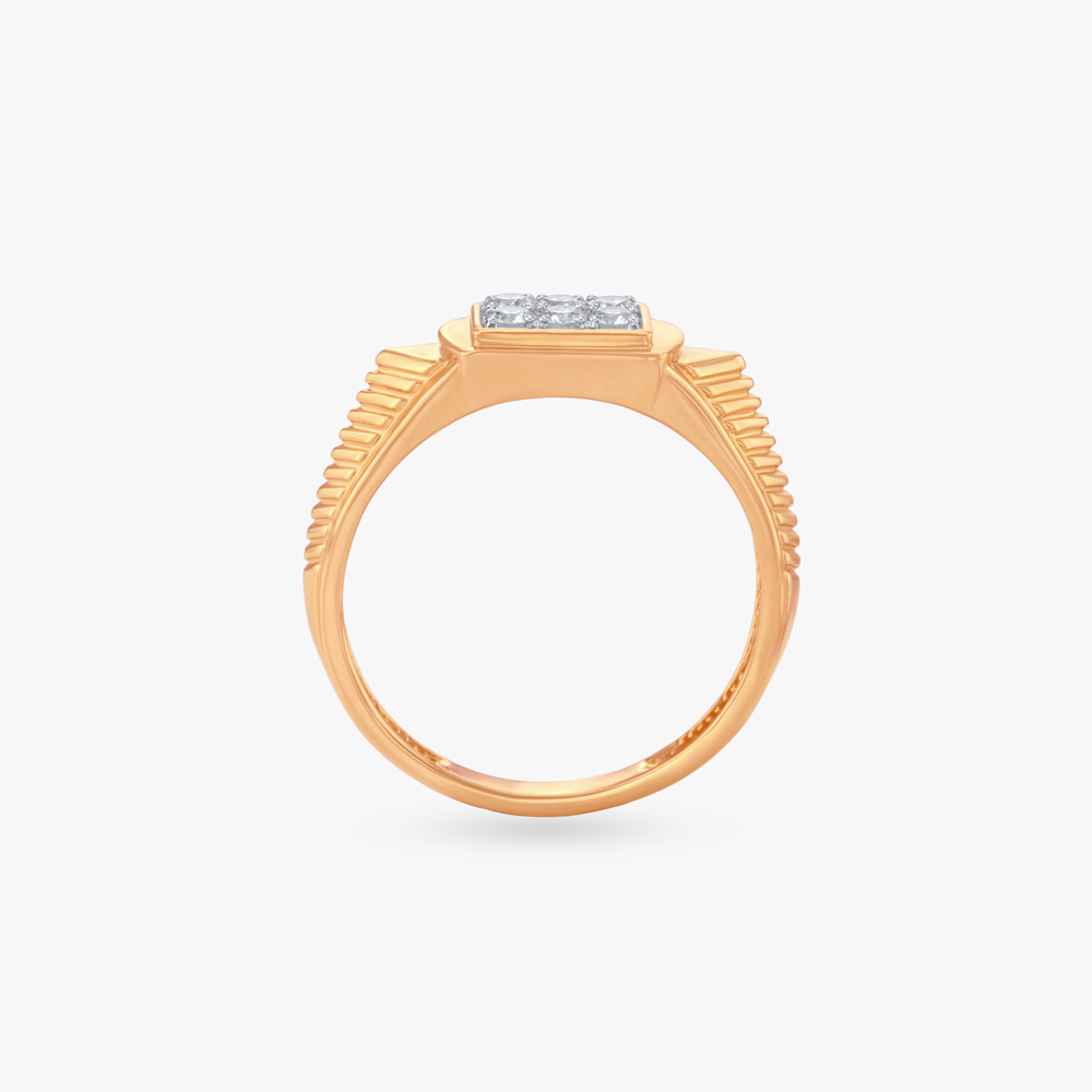 Striking Axis Diamond Finger Ring for Men,,hi-res image number null