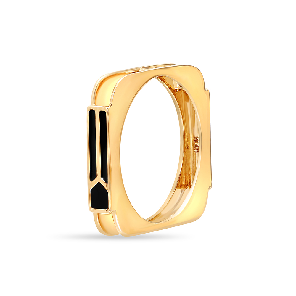14KT Yellow Gold Bold Boxy Ring,,hi-res image number null