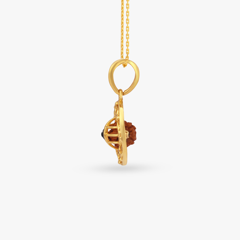 Rudra Vision Gold Pendant for Men,,hi-res image number null