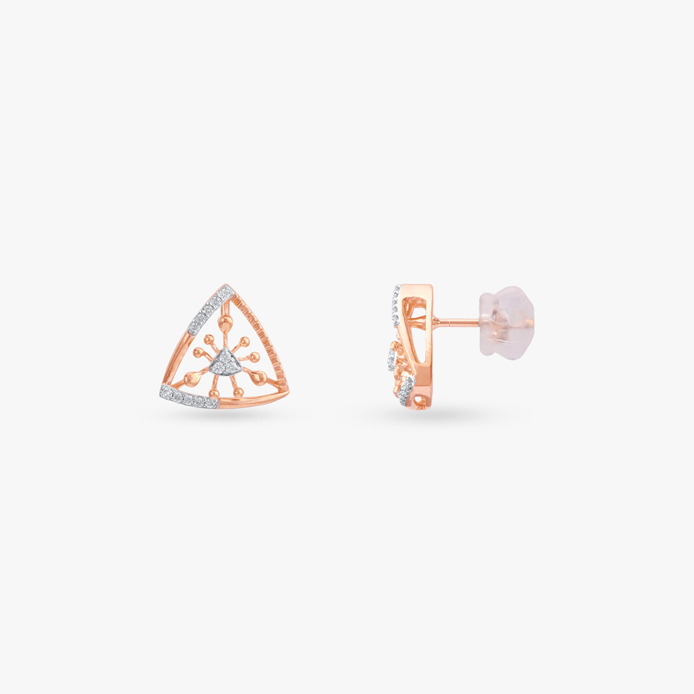 Aurora Spike Diamond Stud Earrings,,hi-res image number null