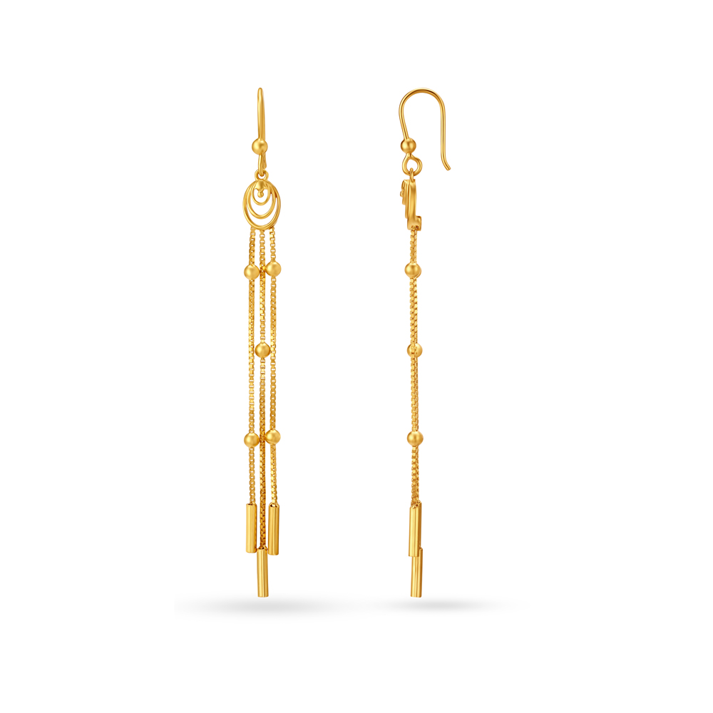Dreamcatcher Gold Hoop Earrings,,hi-res image number null