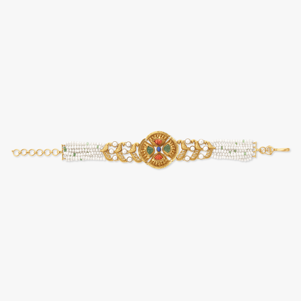 Breathtaking Chandak and Filigree Patterned Bracelet,,hi-res image number null