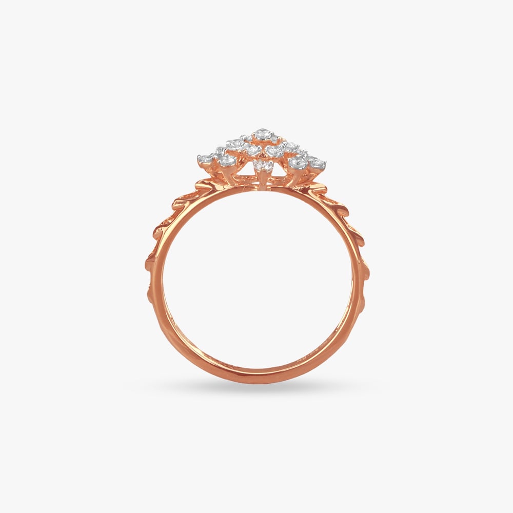 Blossom Sparkle Diamond Finger Ring,,hi-res image number null