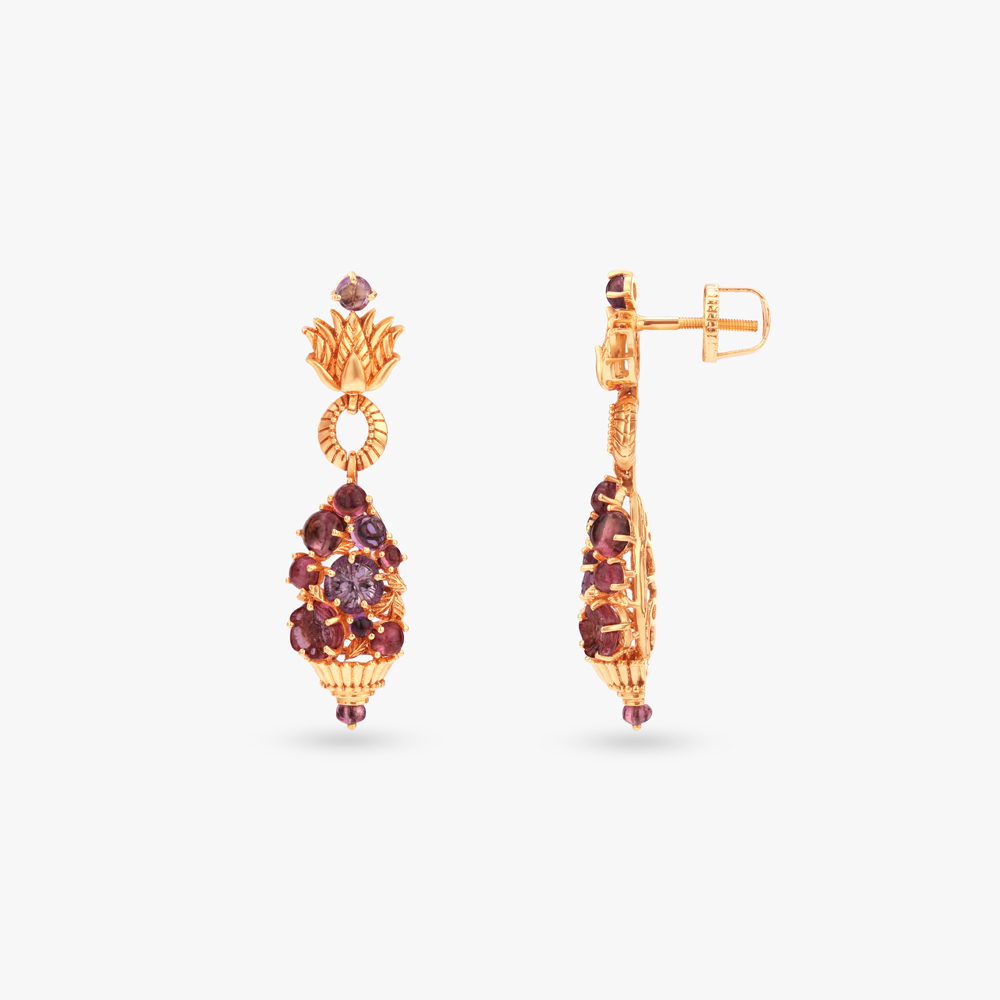 Lush Bloom Gold Necklace Set,,hi-res image number null